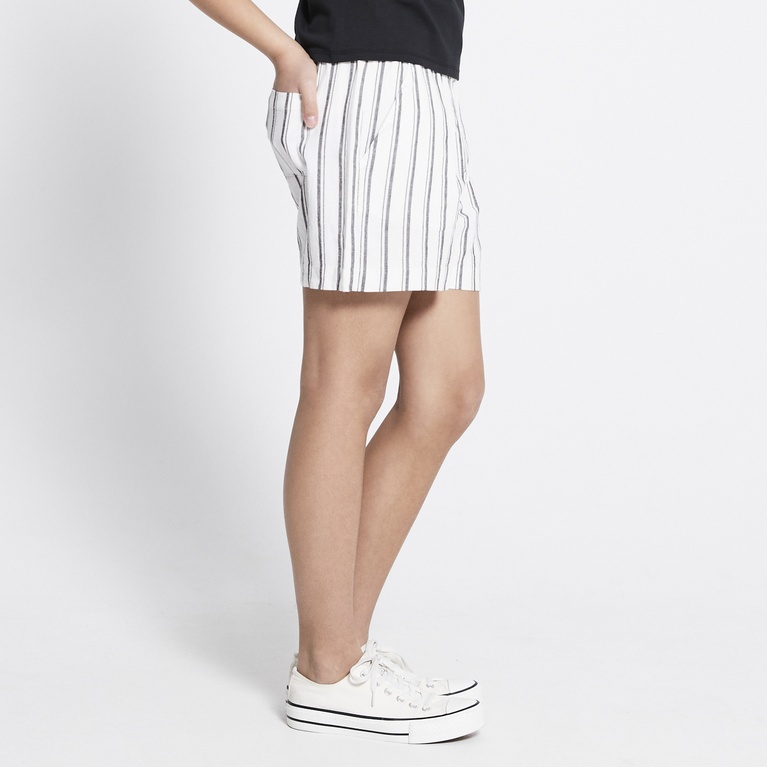Hørshorts "Mella Stripe" Hørshorts "Mella Stripe"